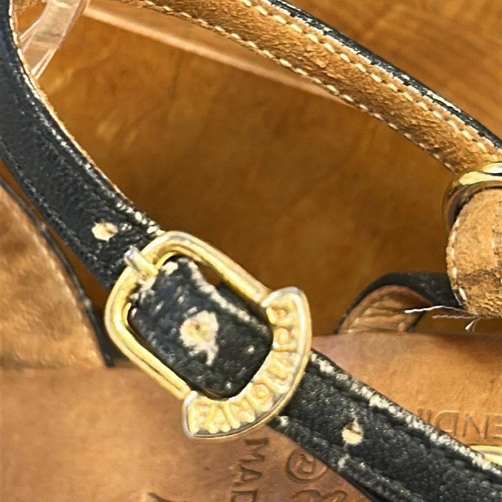 Famolare made in Italy leather wedge sandals